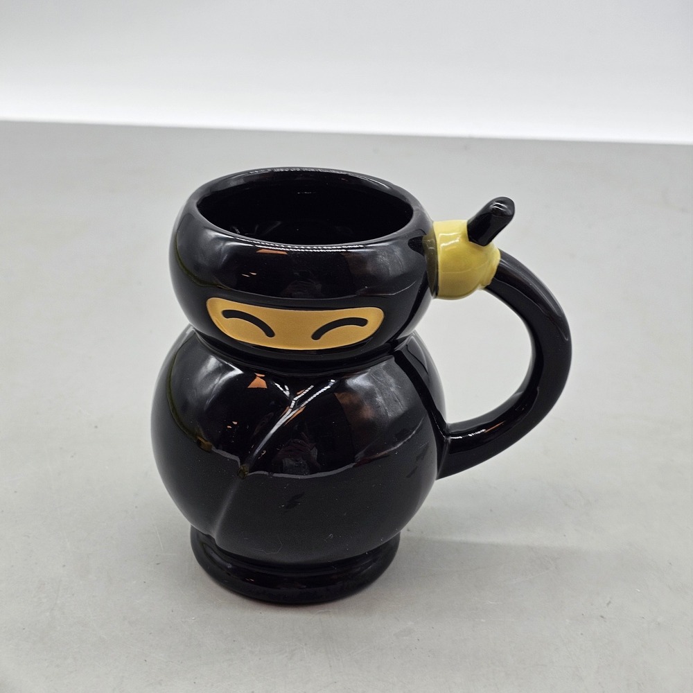BigMouth Inc Ninja Coffee Mug Black Ceramic Trust Me I'm A Ninja Novelty Cup 4.5